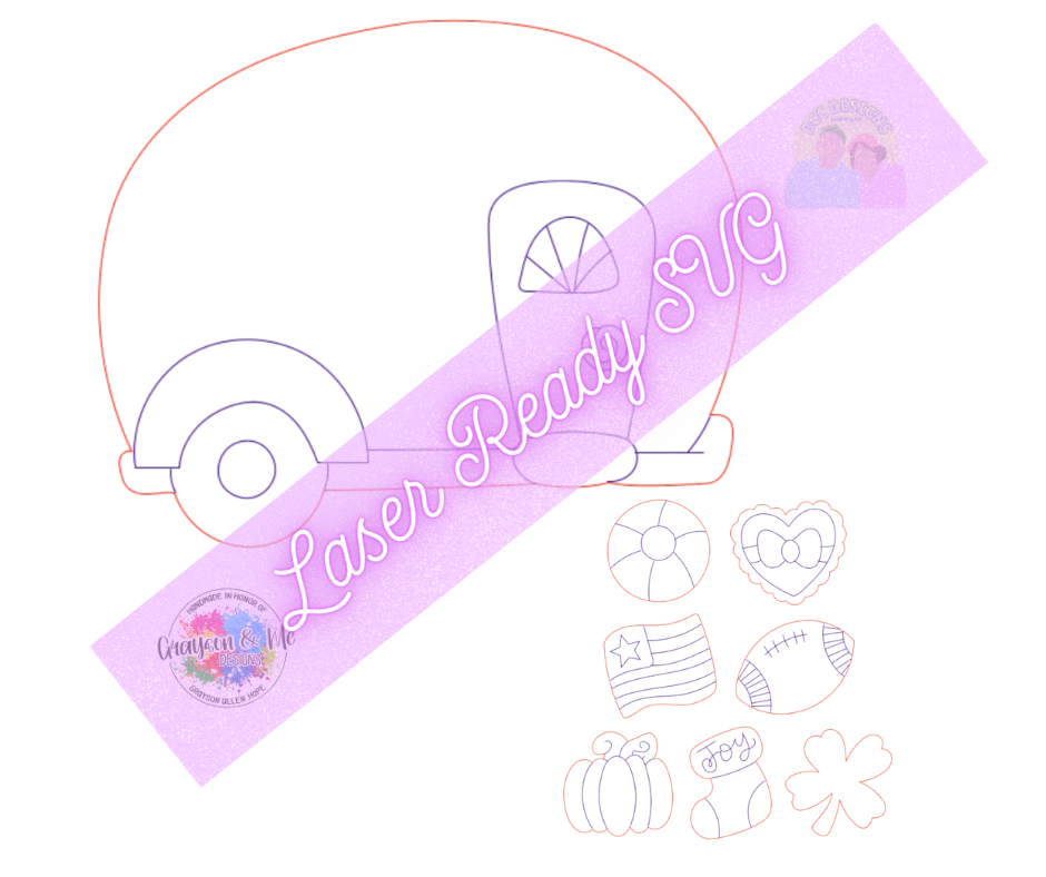 Interchangeable Camper - Laser Ready SVG