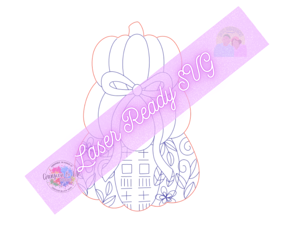 Chino Pumpkin Stack - Laser Ready SVG