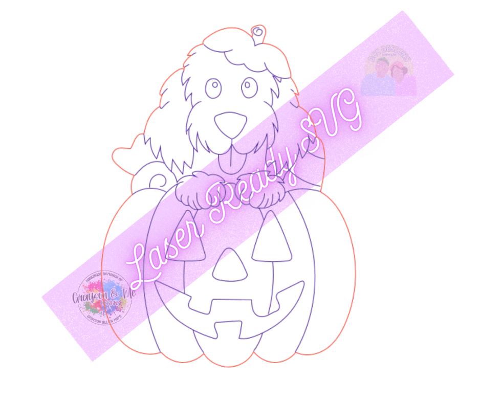 Doodle Pumpkin - Laser Ready SVG