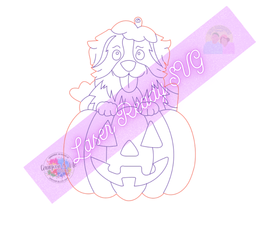 Aussie Pumpkin - Laser Ready SVG