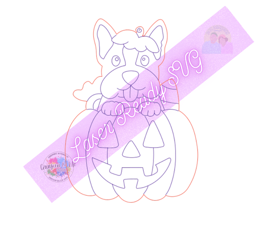 Boston Terrier Pumpkin - Laser Ready SVG