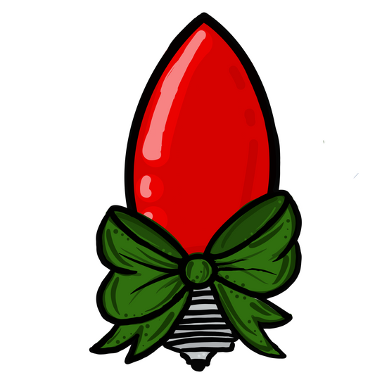 Christmas Light Bulb Ornament (HA014-O)