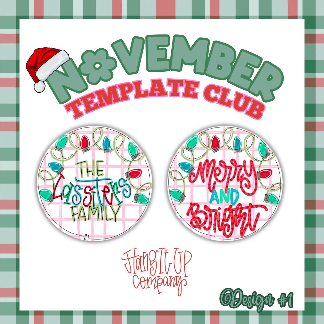 3D Merry & Bright Round (HC222-3D)