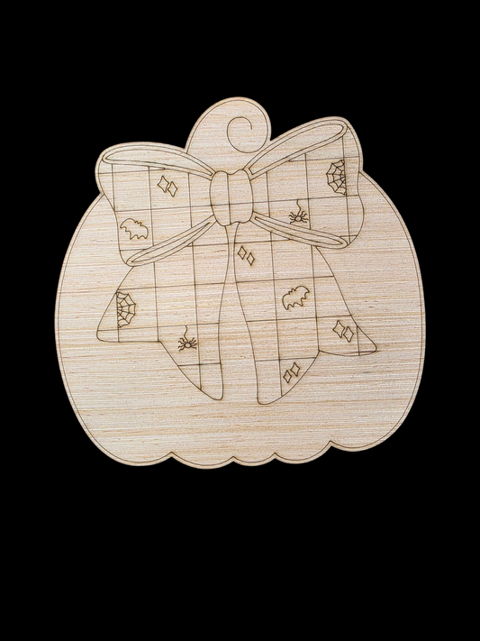 Checkered Bow Pumpkin (GM056)