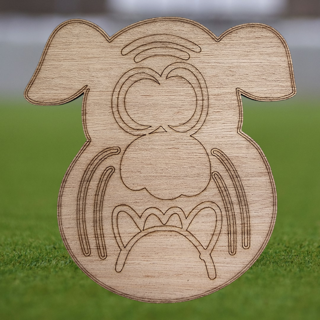 Hang It Up Co - Bulldog Wooden Blank - Door Hanger Blank