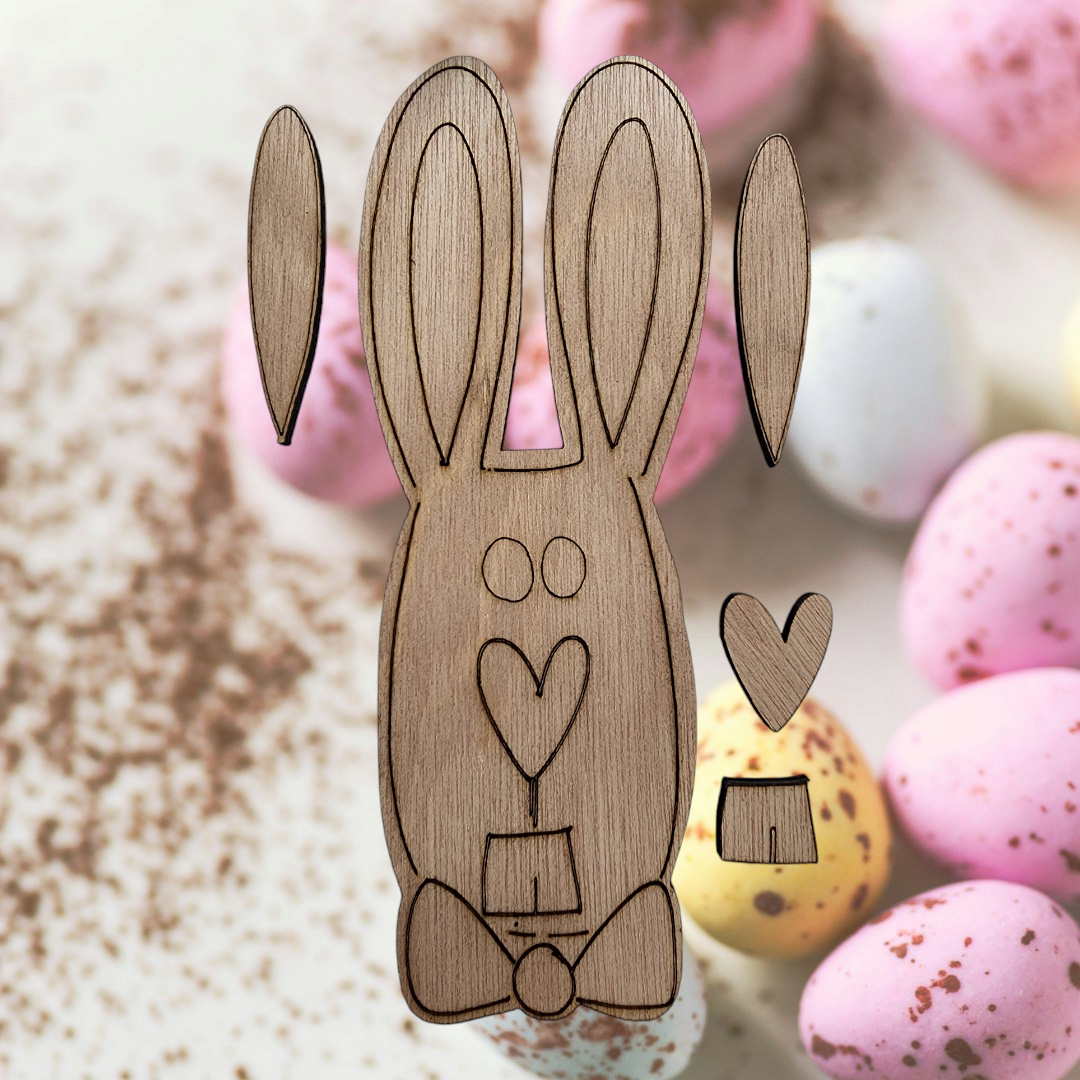 Hang It Up Co - Easter Rabbit Wooden Blank - Door Hanger Blank