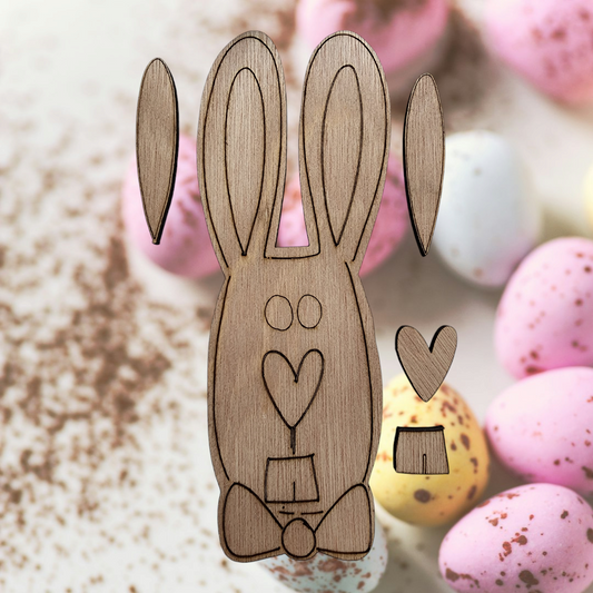 Hang It Up Co - Easter Rabbit Wooden Blank - Door Hanger Blank