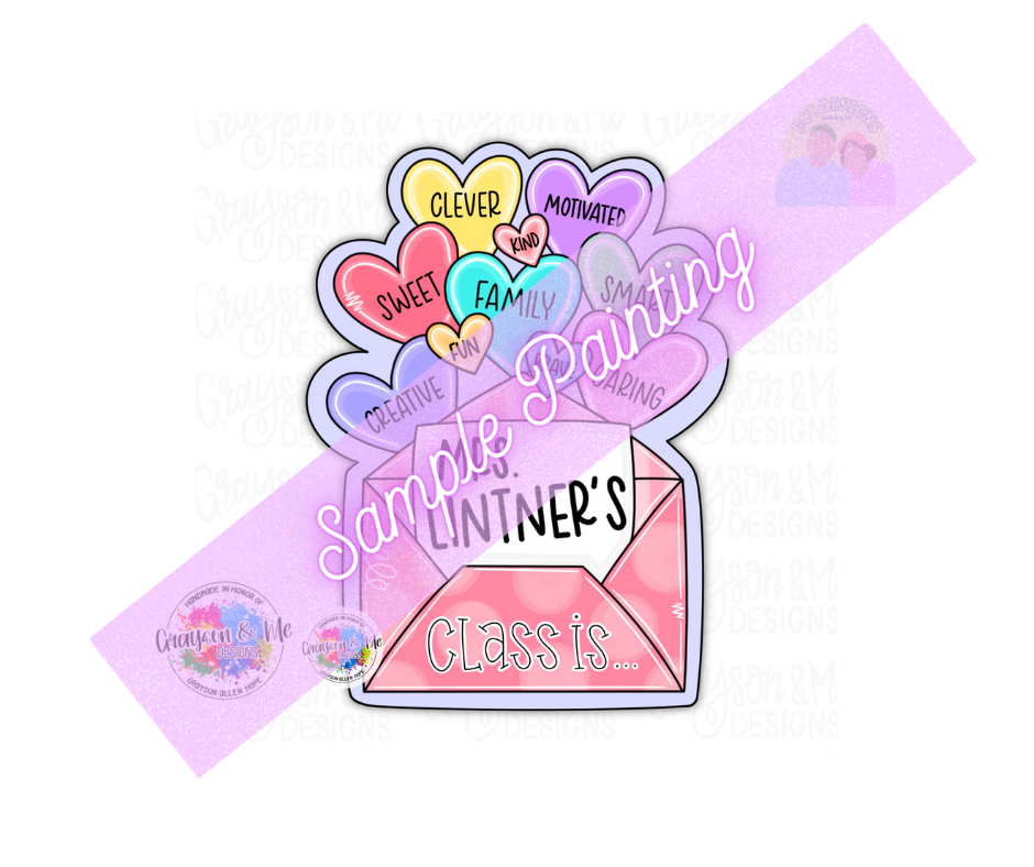 Classroom Conversation Hearts - Laser Ready SVG
