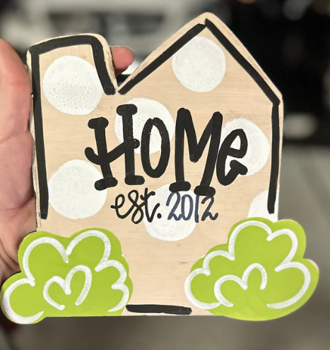 Home Est. (HC072) | Unfinished DIY Craft Blank

