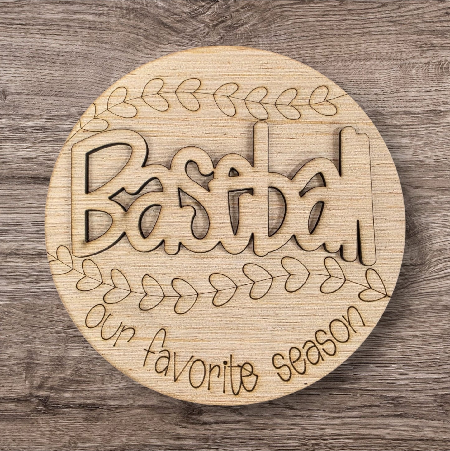 3D Baseball Round (CK019-3D)