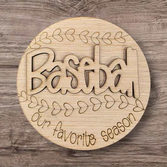 3D Baseball Round (CK019-3D)