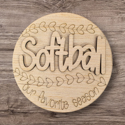 3D Softball Round (CK020-3D)