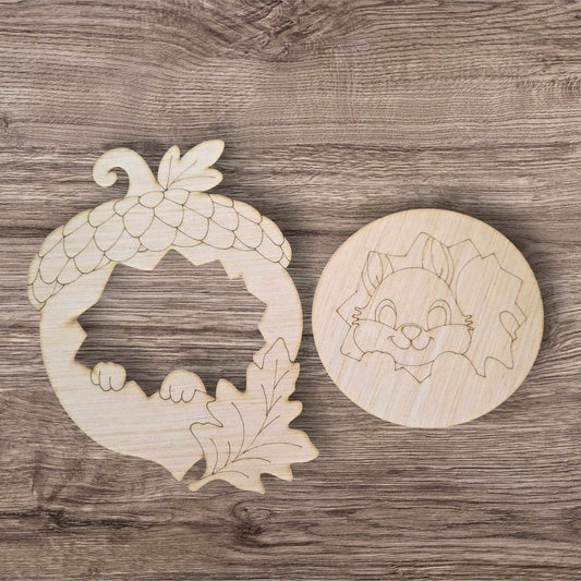3D Acorn Squirrel (KW204-3D)
