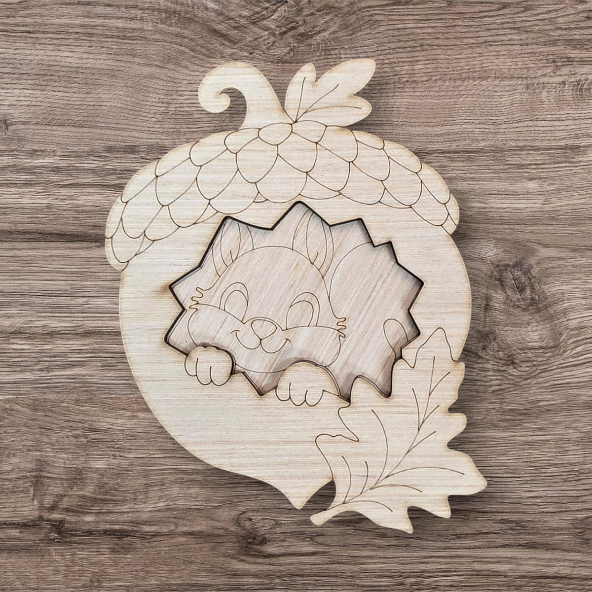 3D Acorn Squirrel (KW204-3D)