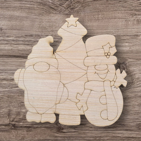 Santa/Tree/Snowman (CK086)