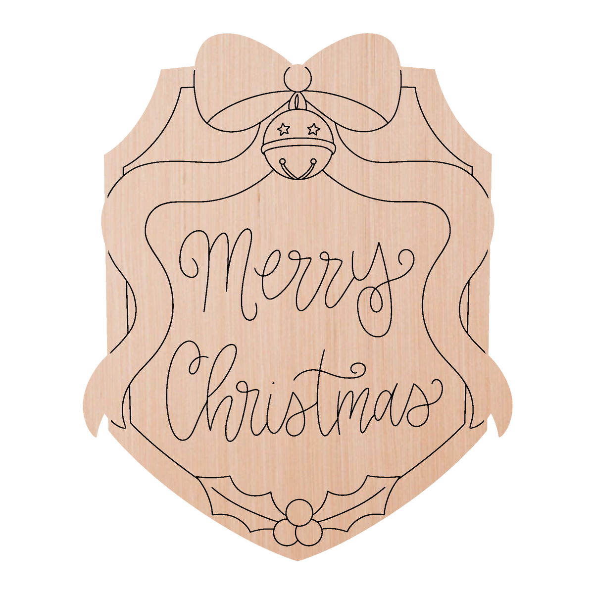 Merry Christmas Crest (GM140)