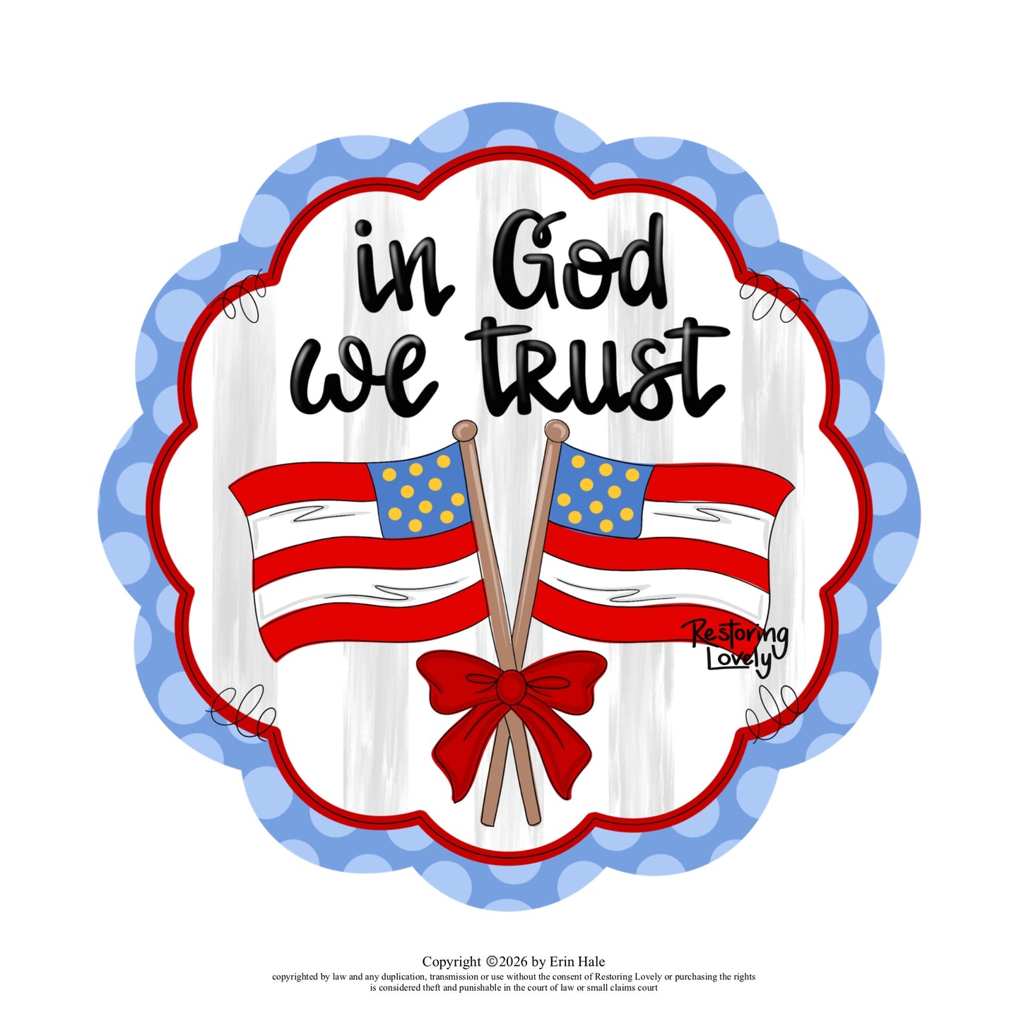 3D In God We Trust (RL199-3D)