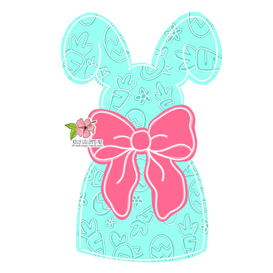 Easter Bunny With Bow (KA046)