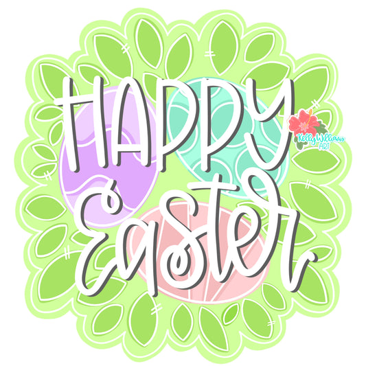 3D Happy Easter Eggs (KA065-3D)