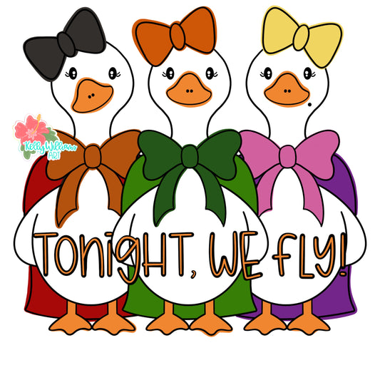 3D Tonight We Fly Porch Goose Trio (KA102-3D)