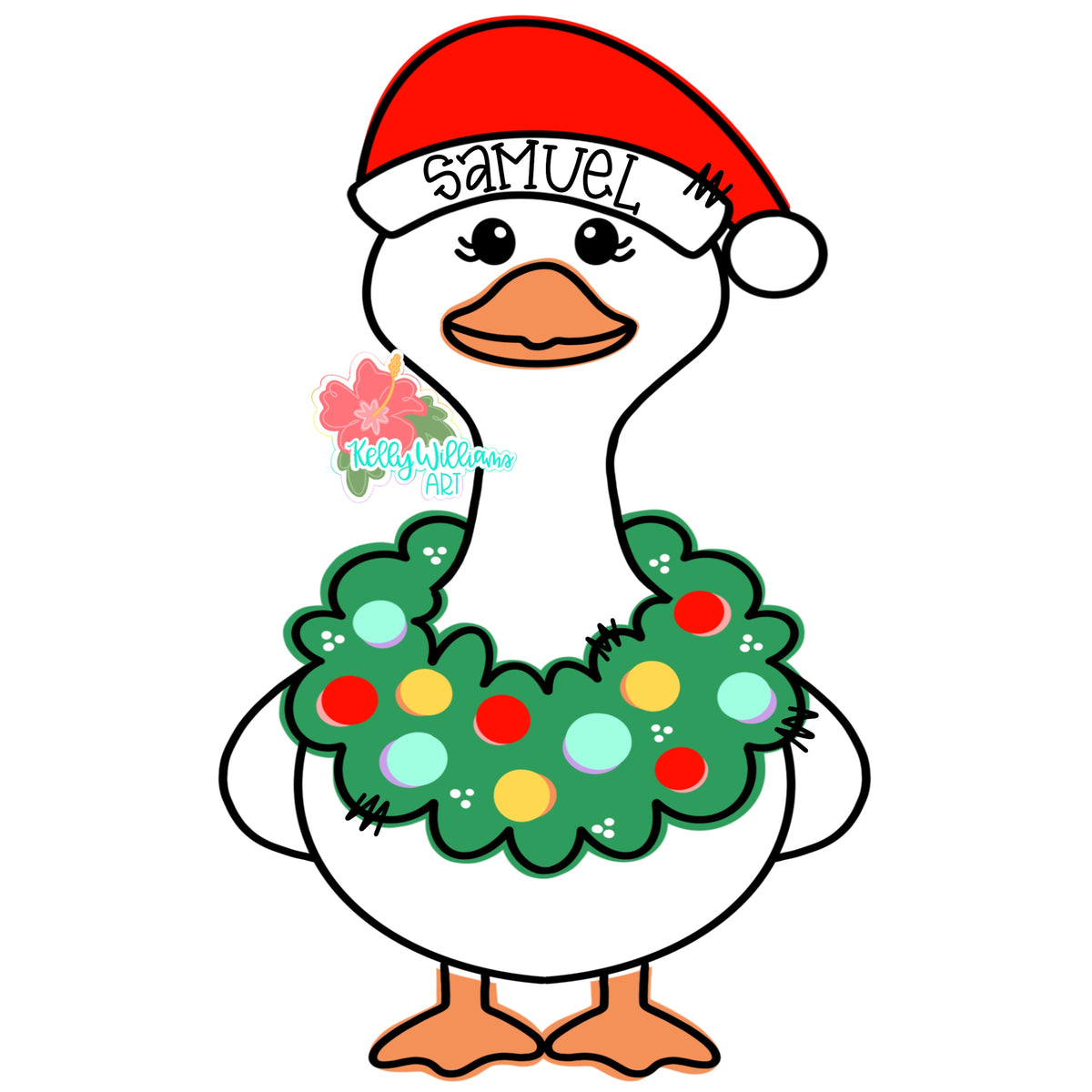 Silly Christmas Goose Ornament (KA105-O)