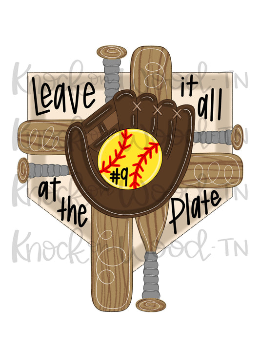 Leave It All At The Plate (KW169)