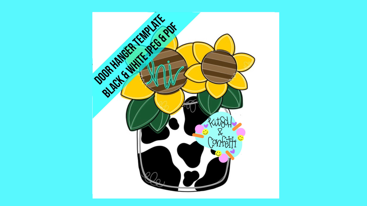 Sunflower Mason Jar (KC001)