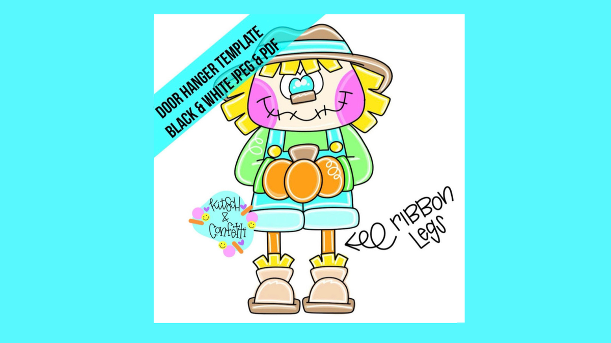 Ribbon Leg Scarecrow (KC006)