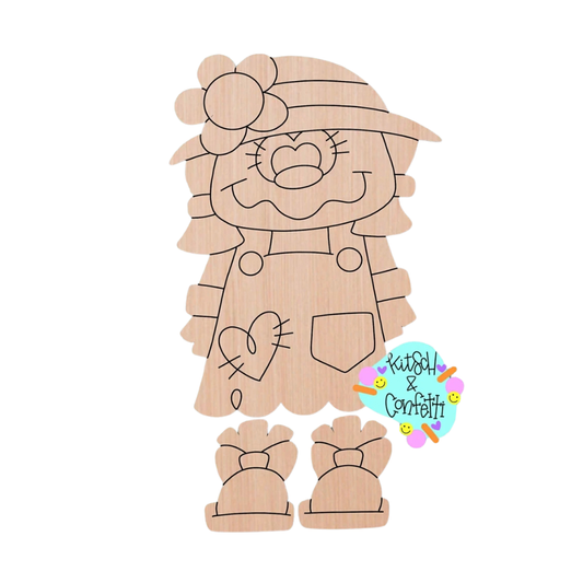 Ribbon Leg Scarecrow Girl (KC007)