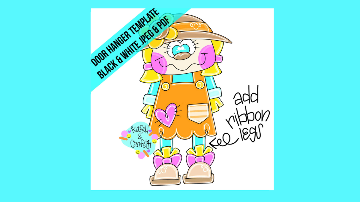 Ribbon Leg Scarecrow Girl (KC007)