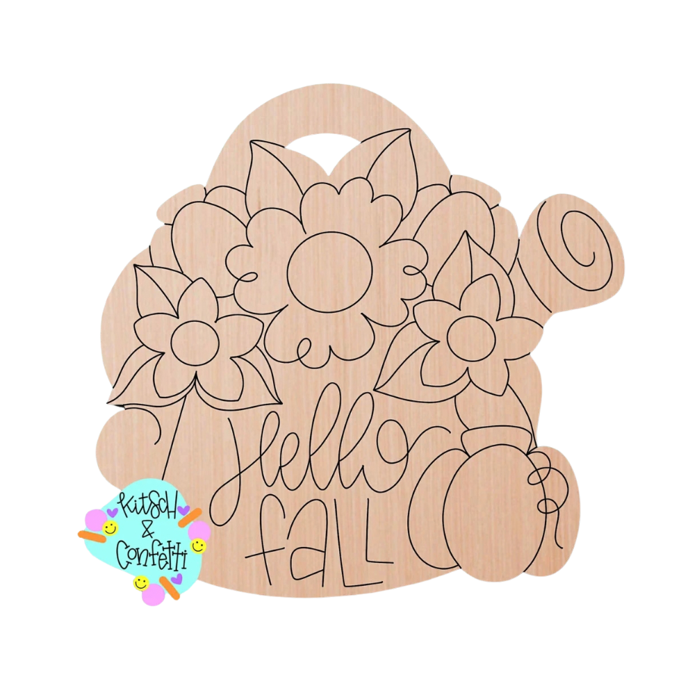 Hello Fall Watering Can (KC042)