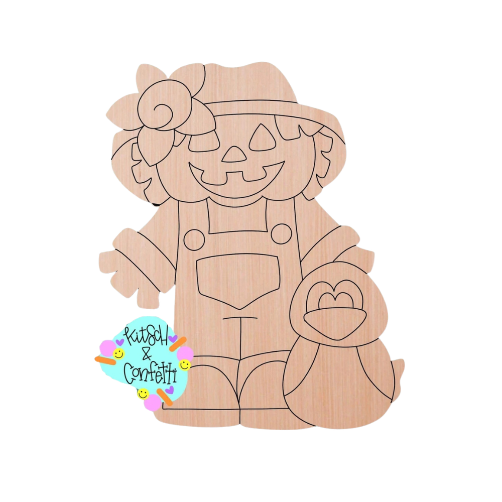 Jack O Lantern Scarecrow (KC045)