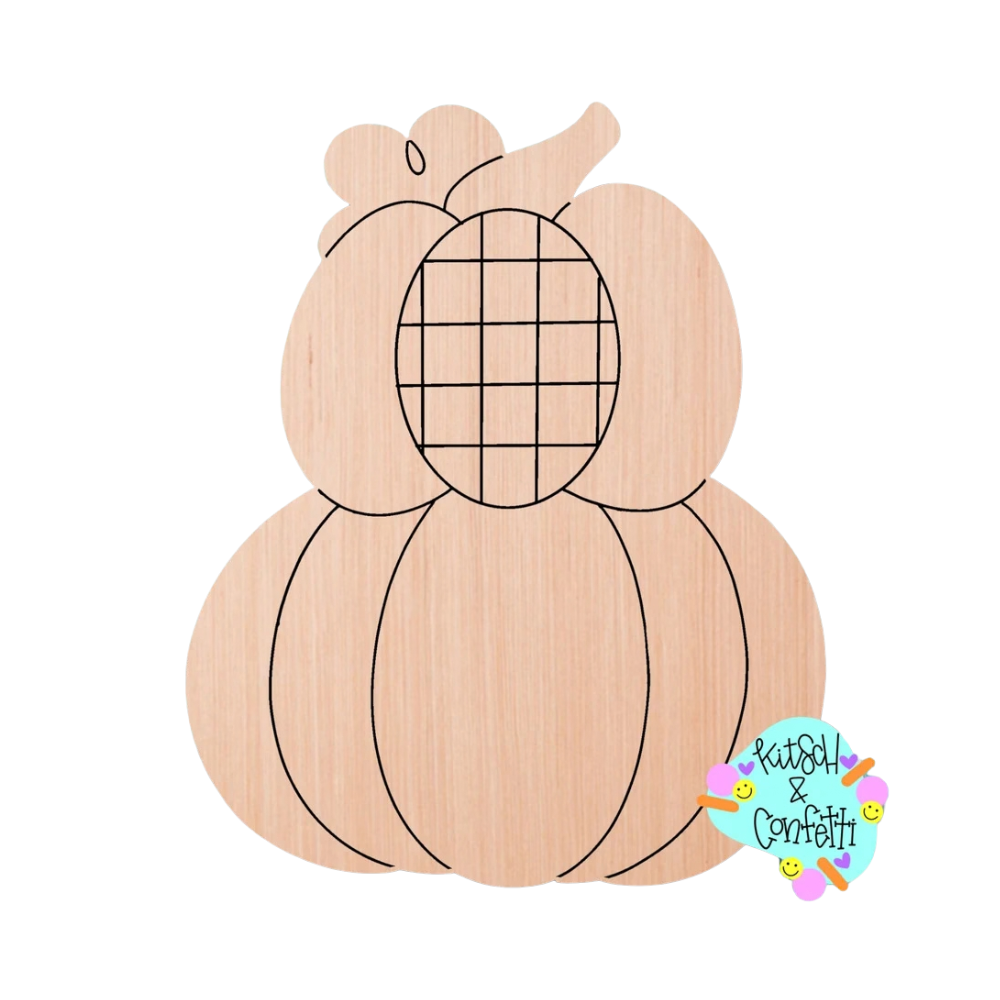 Pumpkin Stack Checkered (KC056)