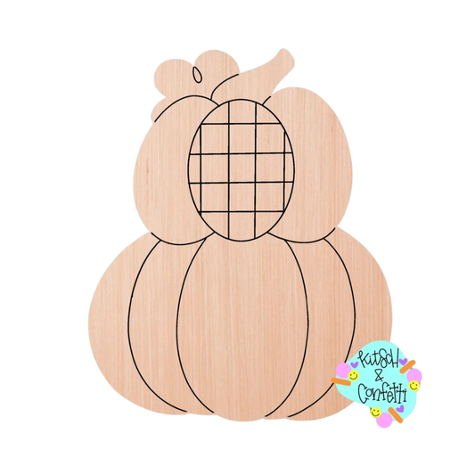 Pumpkin Stack Checkered (KC056)