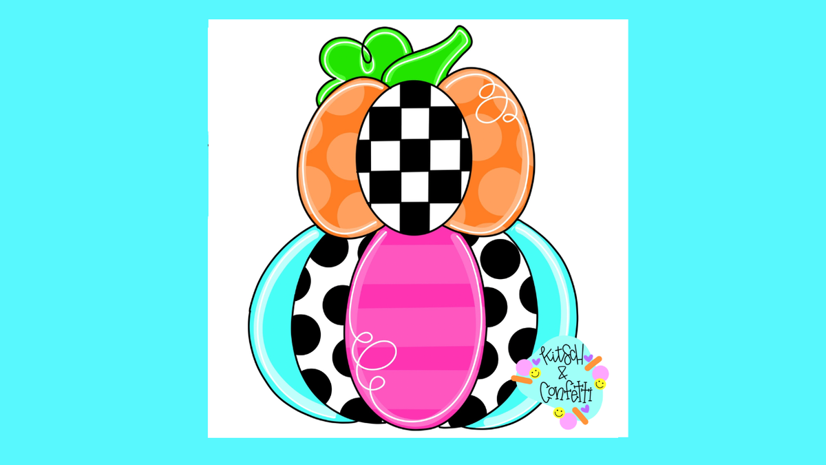 Pumpkin Stack Checkered (KC056)