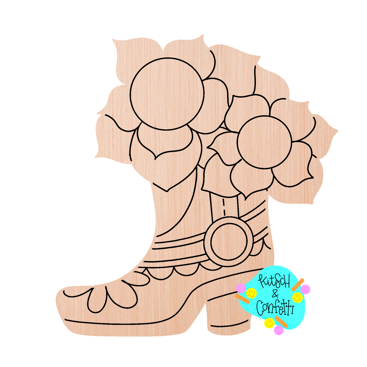 Sunflower Cowboy Boot (KC072)