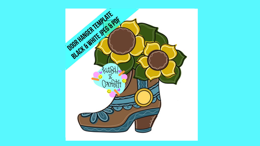 Sunflower Cowboy Boot (KC072)