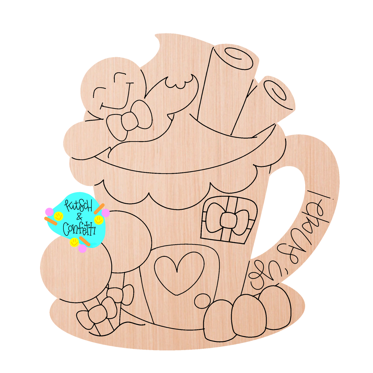 Gingerbread Latte Ornament (KC085-O)