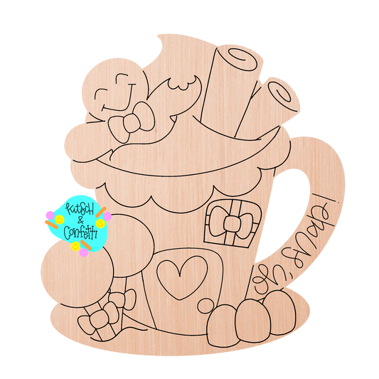 Gingerbread Latte Ornament (KC085-O)