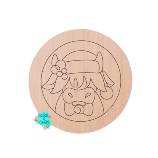 Holiday Highland Cow (KC086)