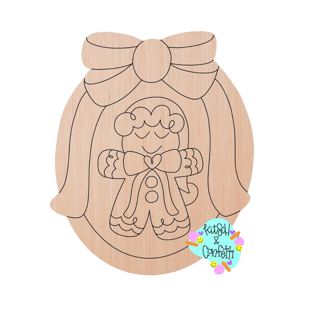 Oval Gingerbread Ornament (KC088-O)