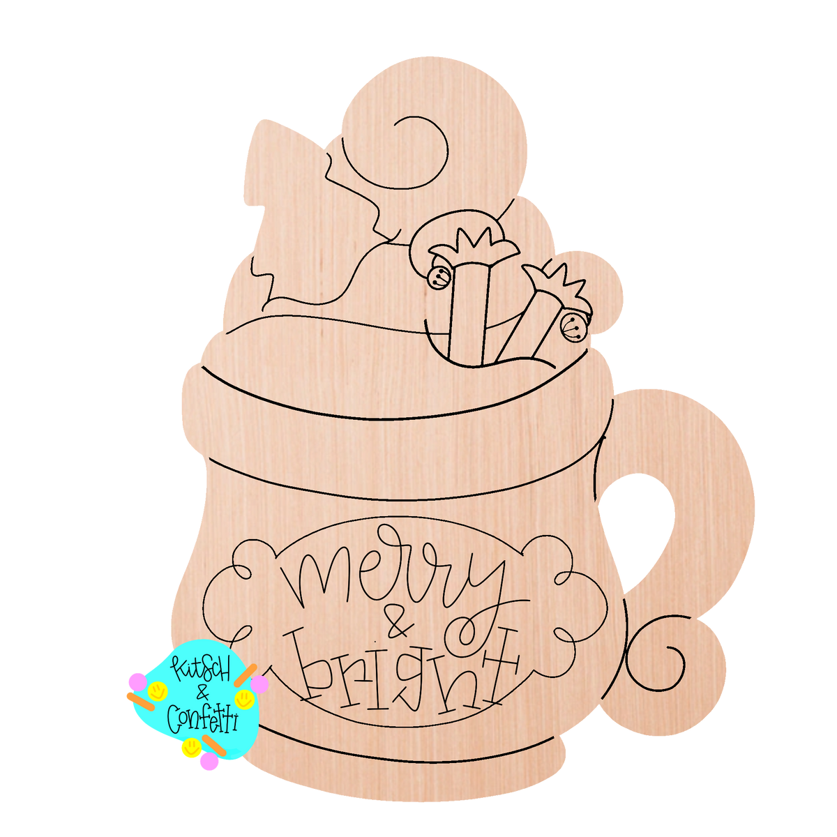 Elf Christmas Mug Ornament (KC102-O)