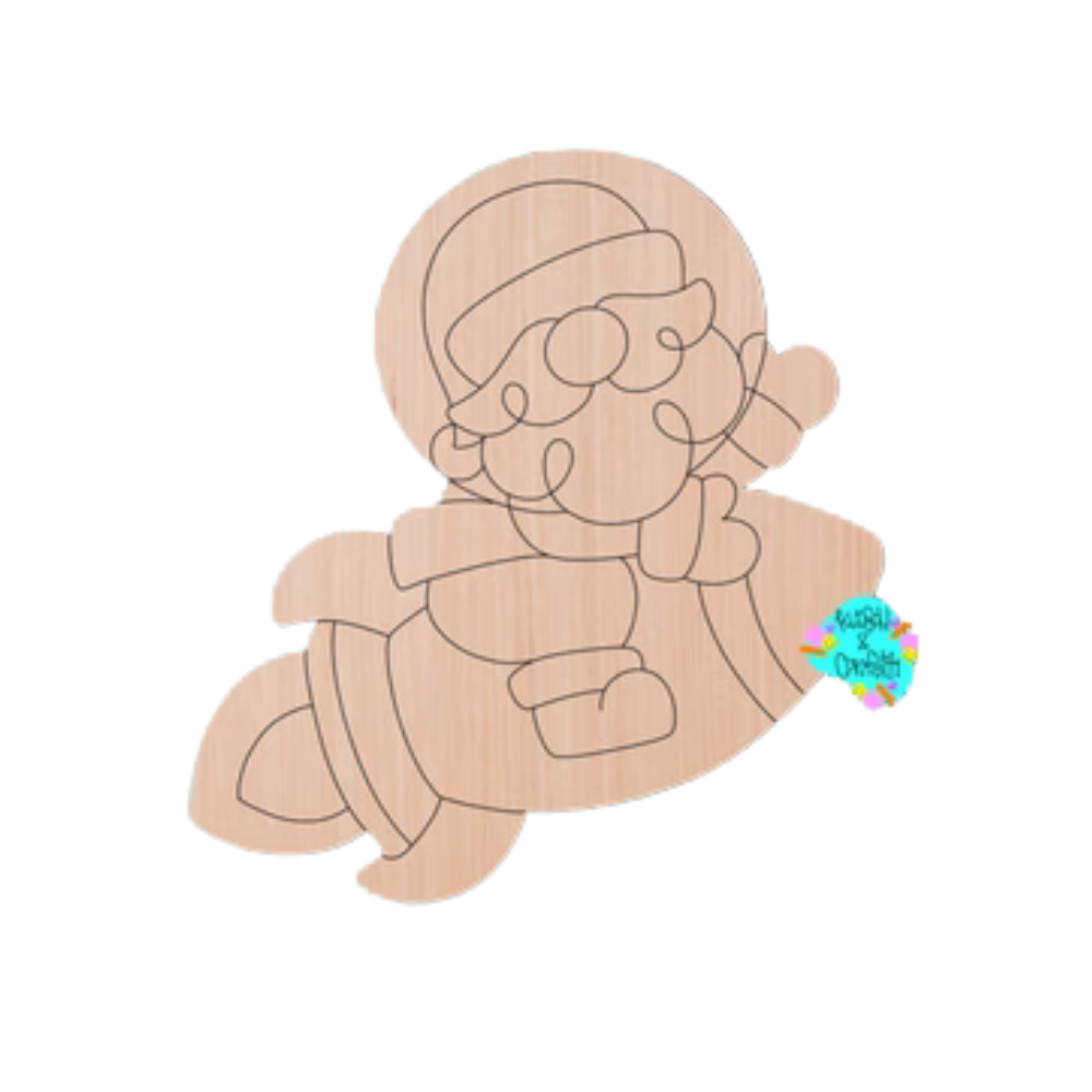 Santa Rocket Ornament (KC109-O)