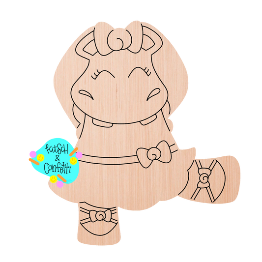 Christmas Hippo Ballerina (KC150)