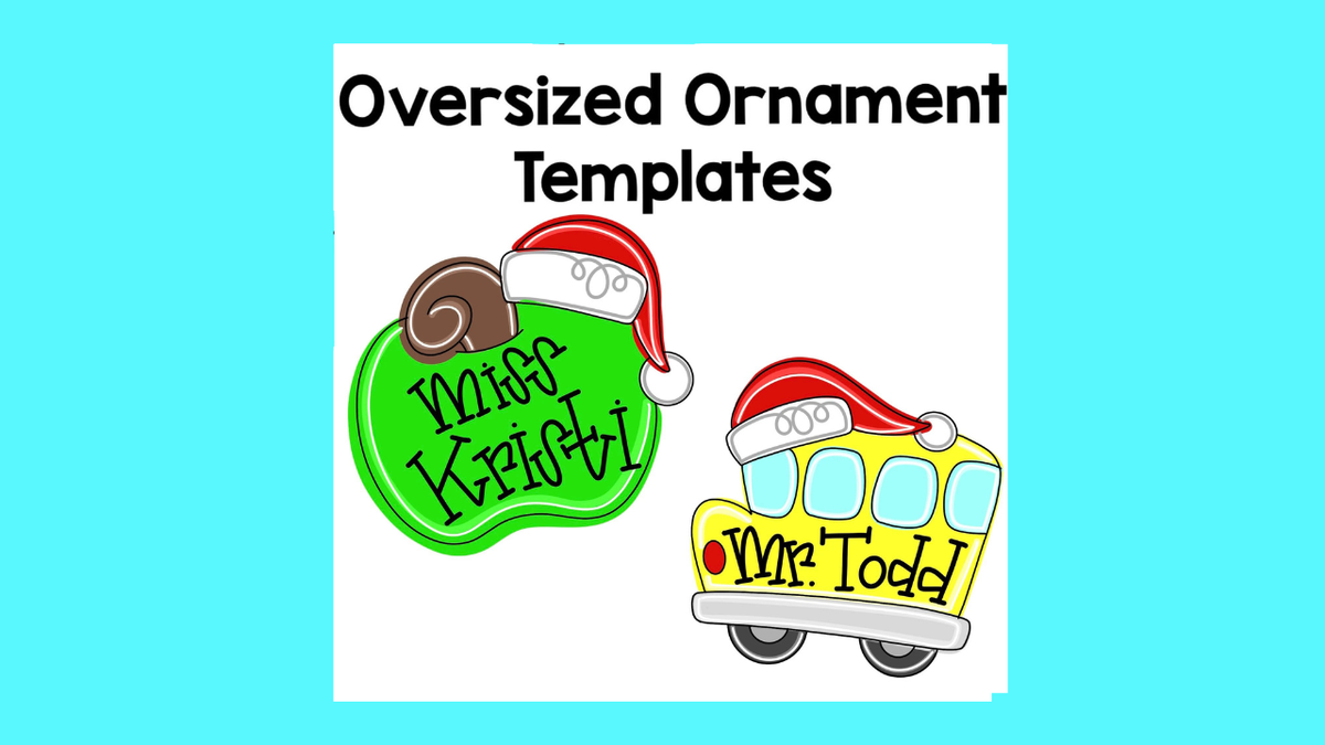 Teacher Apple Christmas Ornament (KC153-O)