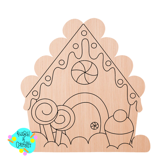 Candyland Gingerbread House Ornament (KC162-O)