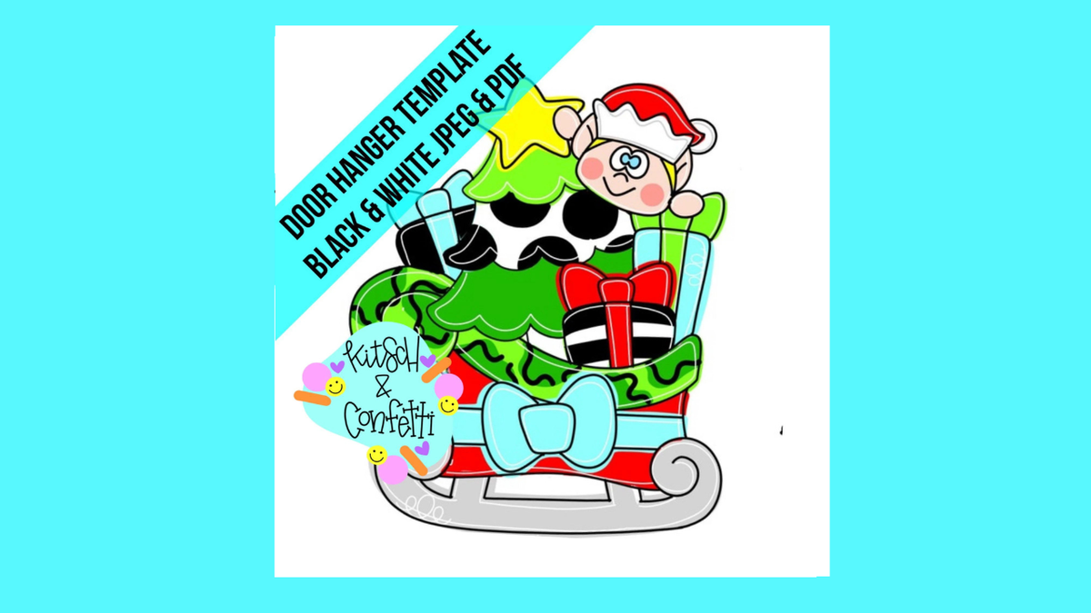 Elf Sleigh Ornament (KC171-O)