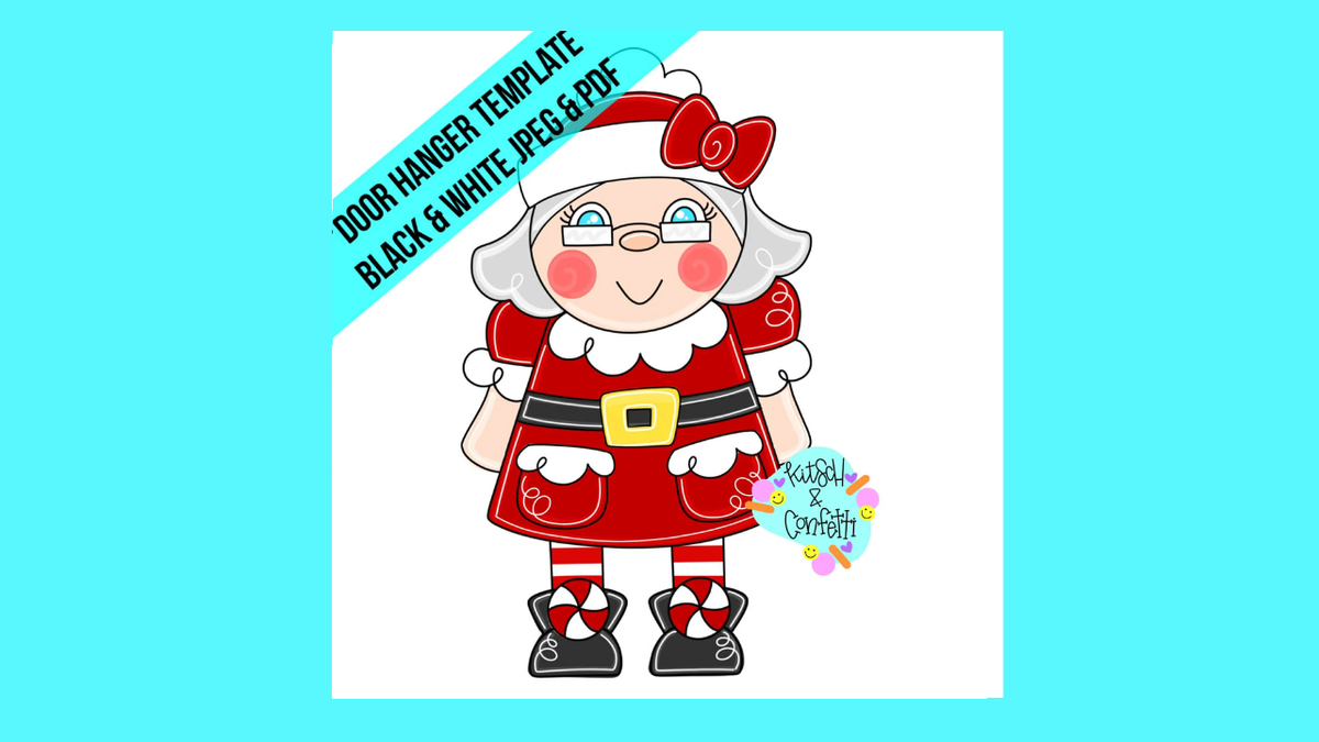 Ribbon Leg Mrs. Claus (KC175)