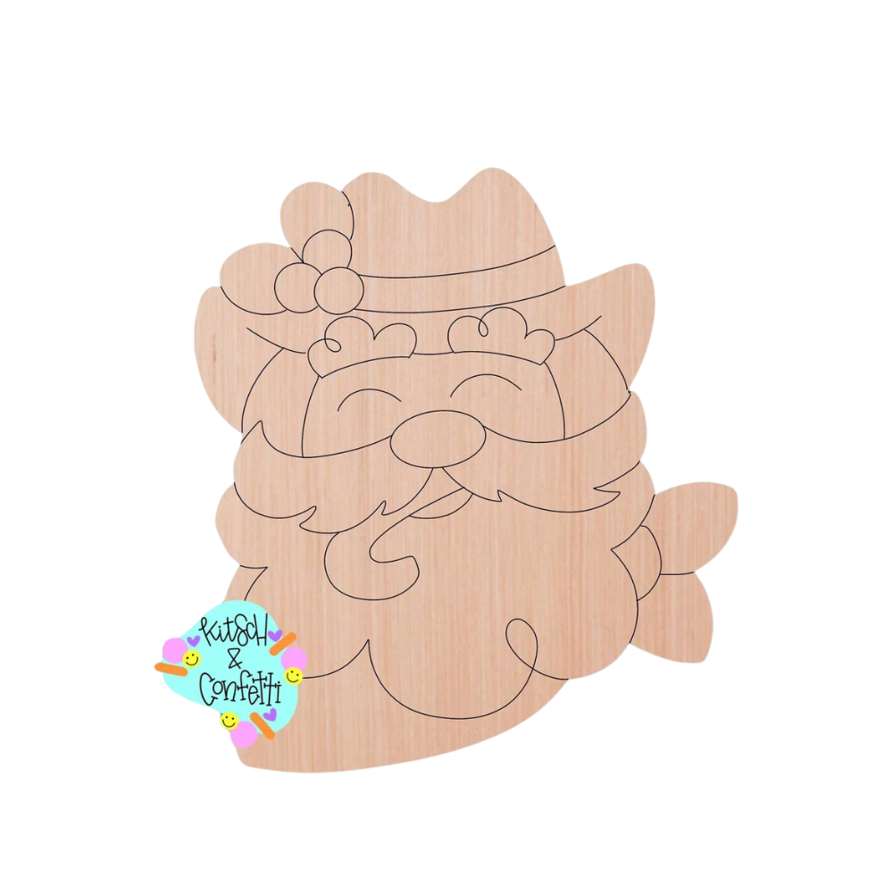 Cowboy Santa Ornament (KC186-O)