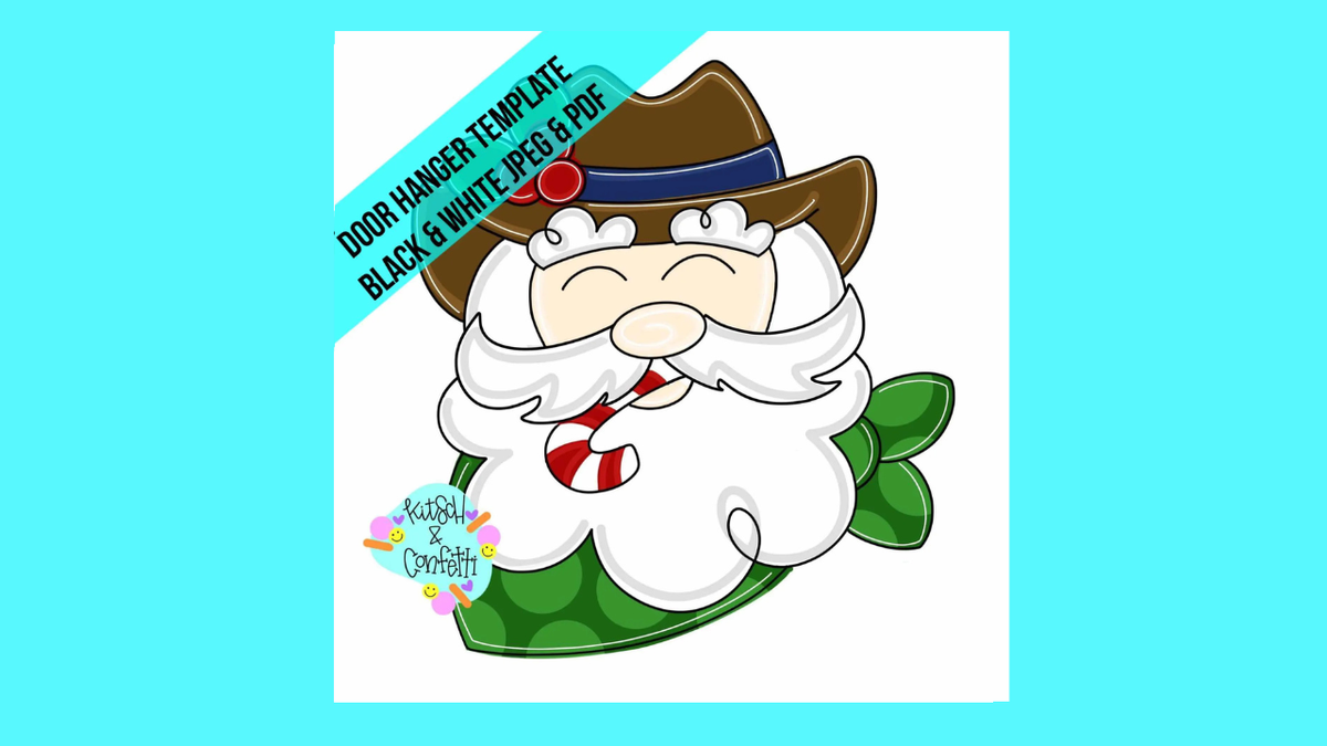 Cowboy Santa Ornament (KC186-O)
